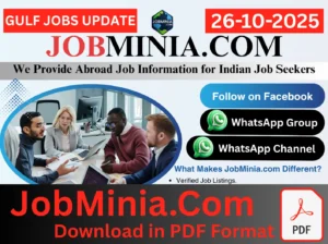 26 October 2025 JobMinia.Com PDF Live – Gulf Job Paper