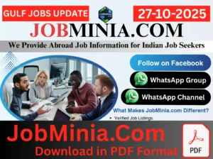 27 October 2025 JobMinia.Com PDF Live – Gulf Job Paper