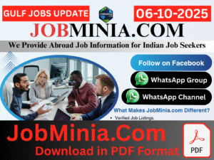 06 October 2025 JobMinia.Com PDF – Gulf Job Paper